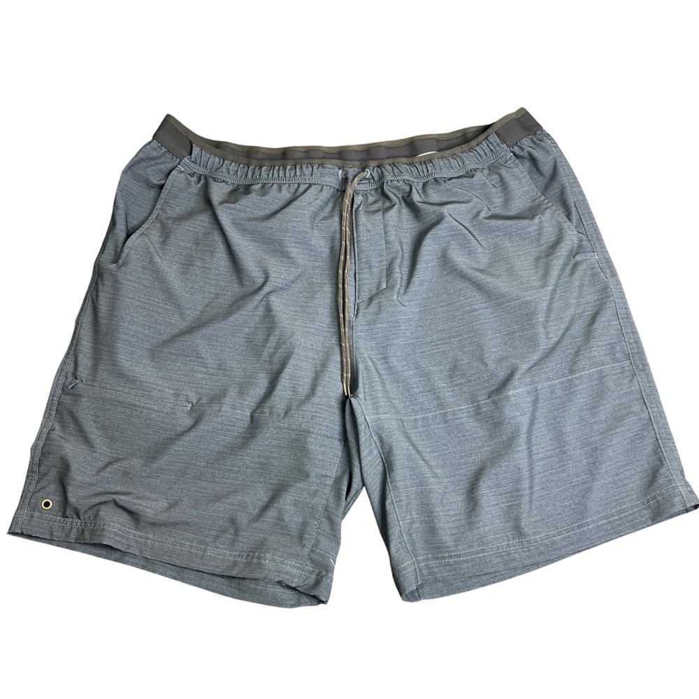 Columbia Sportswear Mens XXL Hybrid Shorts Blue Grey Heathered Active Hiking